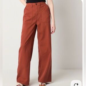 a.n.a Women's Wide Leg Pants in Rust Plus size 18